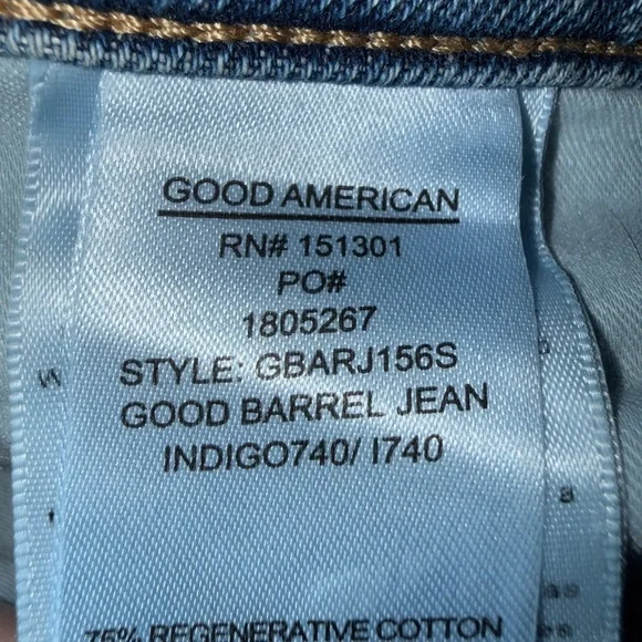 Good American Brand New Barrel Relaxed High Waisted Jeans - Picture 10 of 16